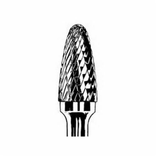 Dynabrade 93366 - Carbide Burr 9 mm Diameter Sf-3 D/C Burr Tree Radiused End 19 mm Flute L 6 mm Shank - eGrimesDirect