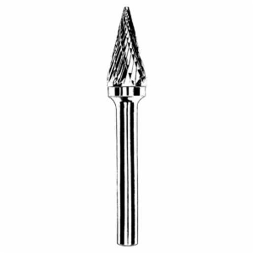 Dynabrade 93378 - Carbide Burr 3 mm Diameter Sm-4 D/C Burr 14 Degree Cone 11 mm Flute L 3 mm Shank - eGrimesDirect