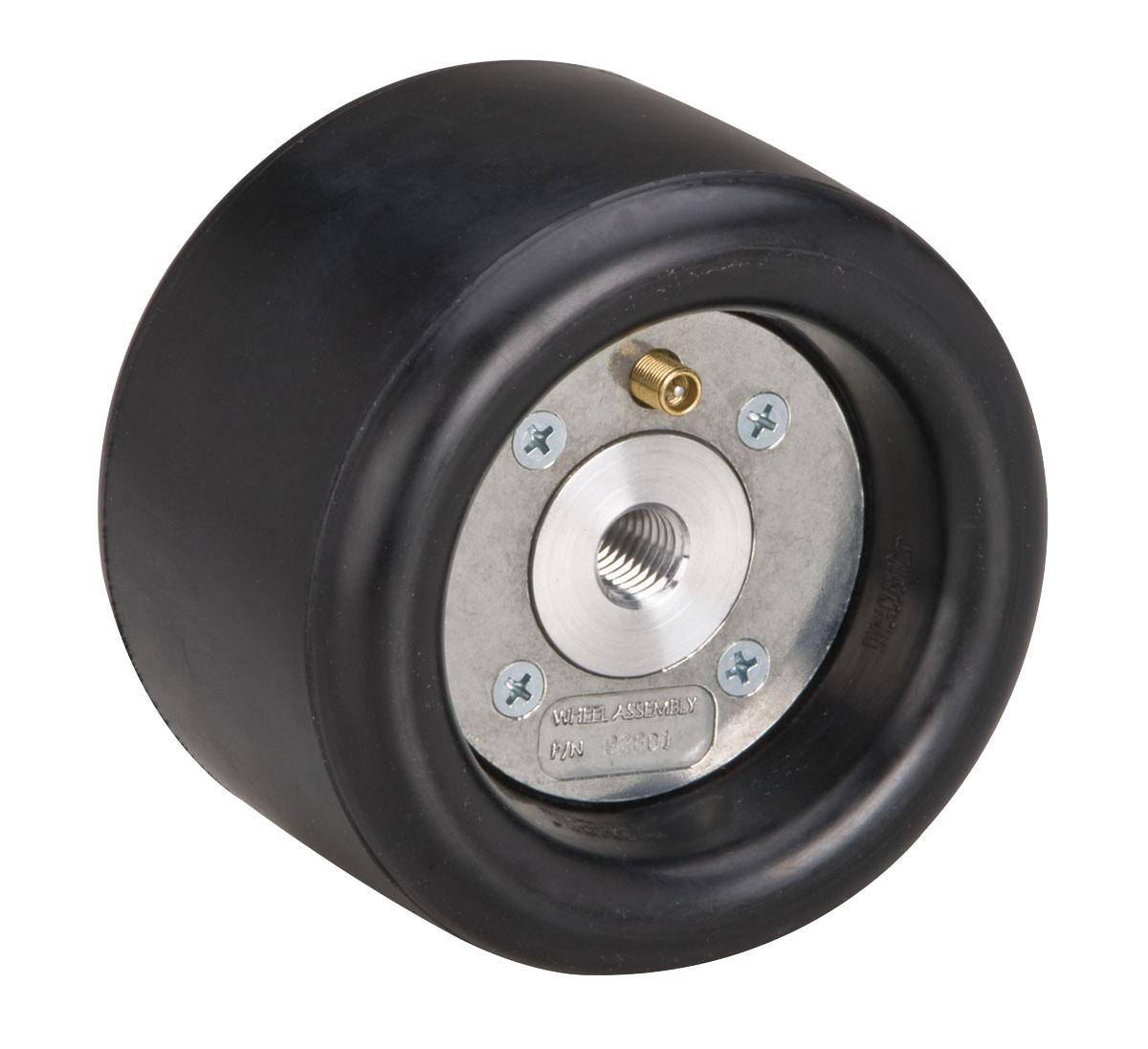 Dynabrade 92801 pneumatic drum with 5-inch diameter, aluminum hub, 3-1/2-inch width, for 3-1/2-inch belts, industrial power tool part.