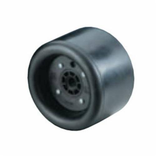 Dynabrade Drum Tire 5x3-1/2 for industrial drums, durable rubber tire with tread pattern, used in manufacturing equipment.