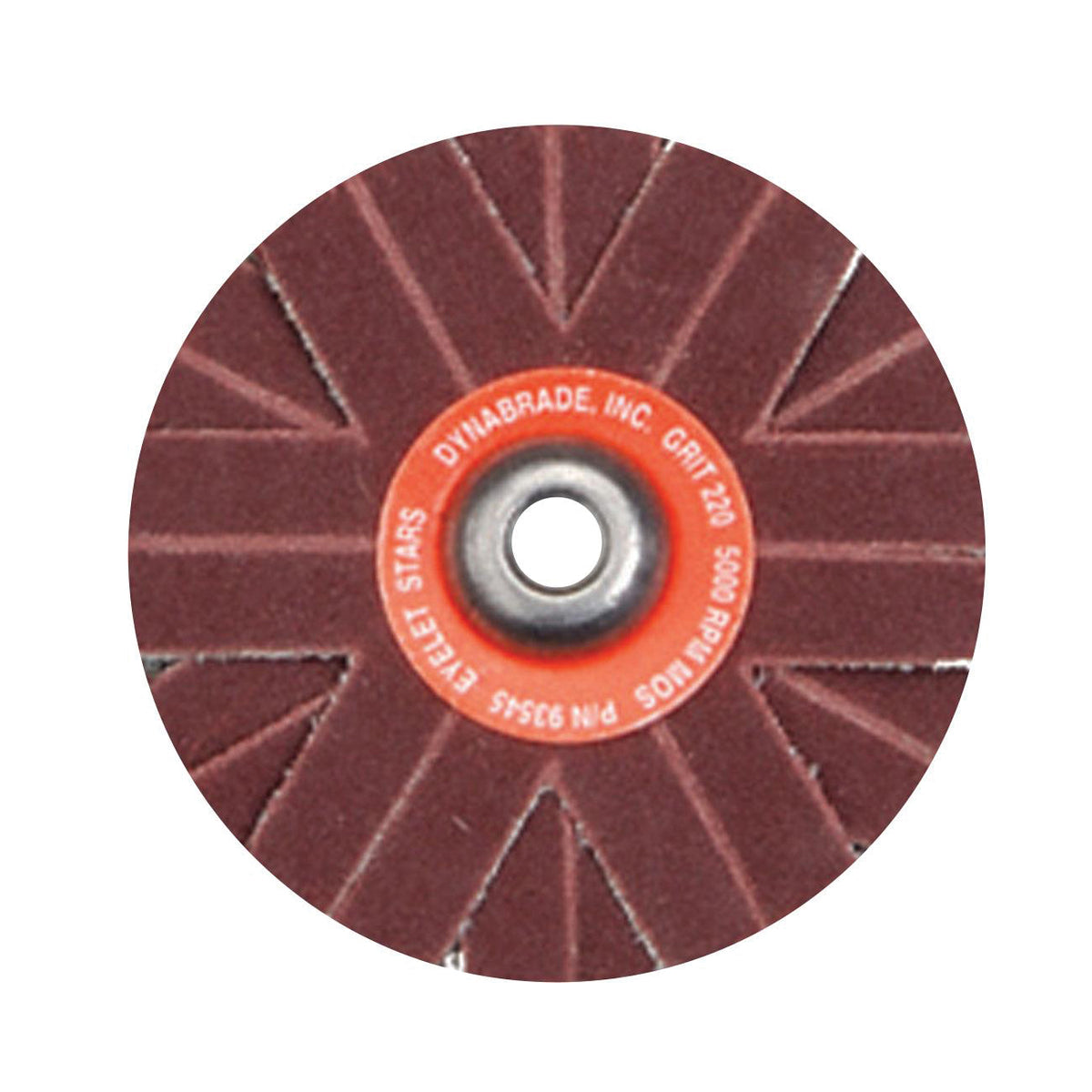 Dynabrade 93560 - 3 Inch Eyelet Mount 150 Grit Aluminum Oxide Sanding Star - eGrimesDirect