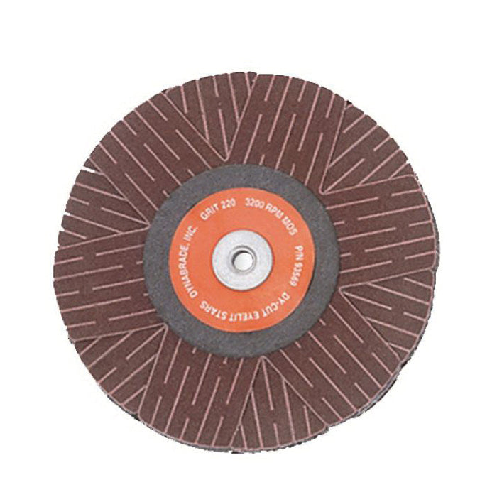 Dynabrade 93565 - 4 Inch Eyelet Mount 80 Grit Aluminum Oxide Sanding Star - eGrimesDirect