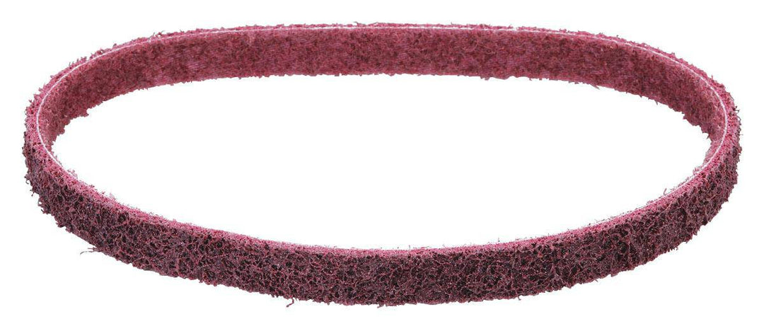 Dynabrade Dynabrite 90313 1/2x12 medium non-woven file belt for grinding and polishing applications.