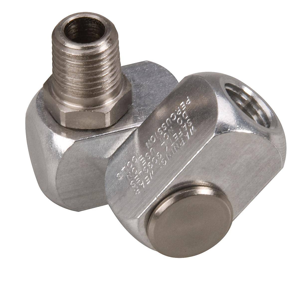 Dynabrade 95460 metal fitting set with 1/4 inch swivel, durable part for air tools and pneumatic fittings.