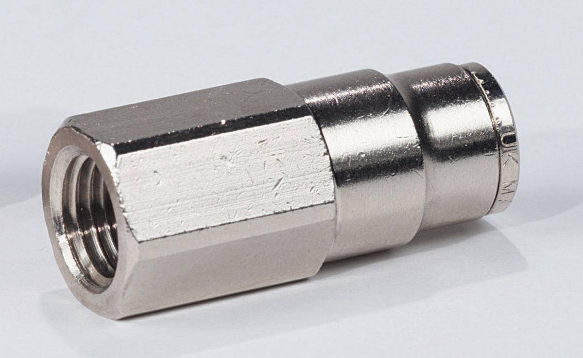 Dynabrade 96228 swivel fitting from fitting sets, close-up view showing the durable metal construction and swivel mechanism.