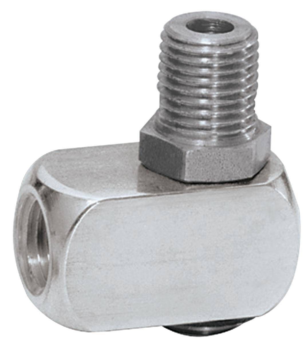 Dynabrade Dynaswivel 95590 NPT single pivot fitting set with 1/4 inch connection, featuring flexible swivel for industrial tools.