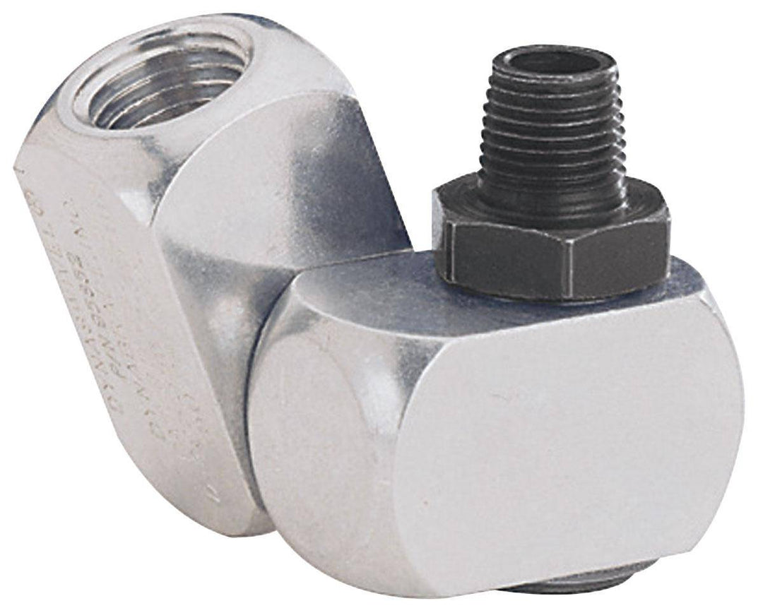 Dynabrade Dynaswivel 95852 fitting set with 1/8 inch NPT small tool fitting, featuring durable metal construction and swivel design.