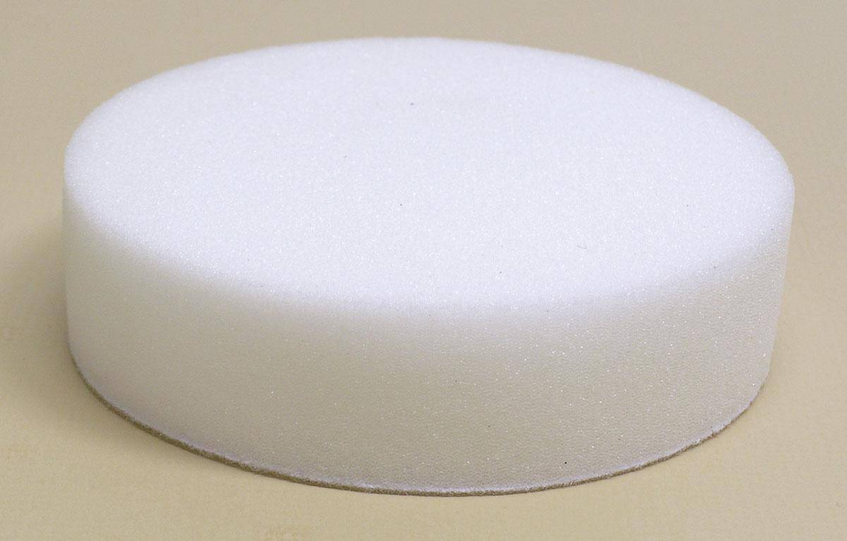 Dynabrade 90040 5-inch foam flat face polishing pad for polishing and buffing surfaces with foam pads.
