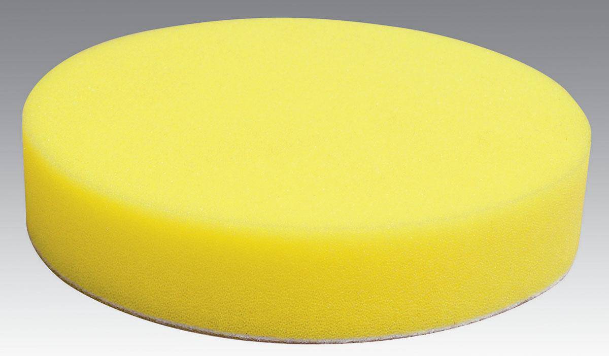 Dynabrade 90045 5-inch diameter foam polishing pad with flat face, designed for smooth polishing and finishing tasks.