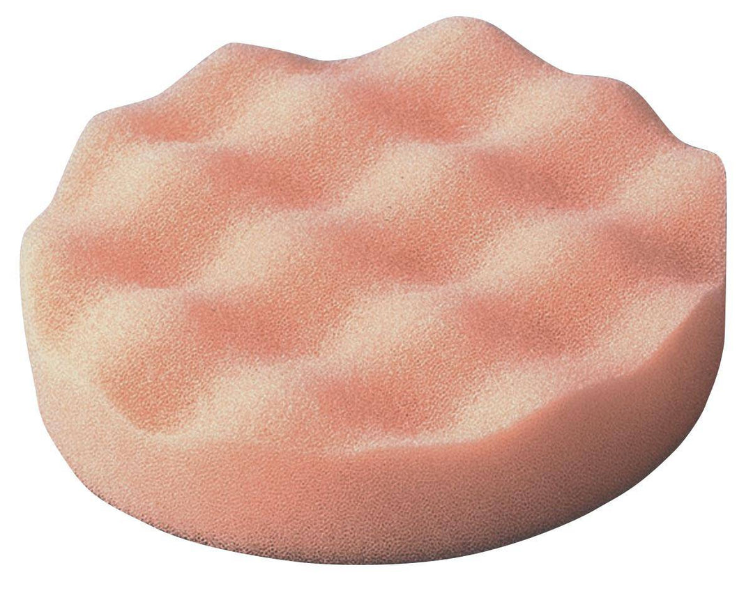 Dynabrade 90070 foam polishing pad with 3-1/4 inch diameter waffle design for polishing and finishing surfaces.