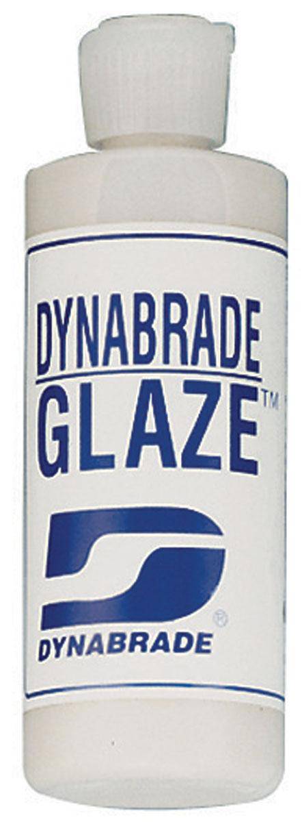 Dynabrade 95727 glaze container with label, showcasing a professional-grade abrasive glaze for surface finishing.