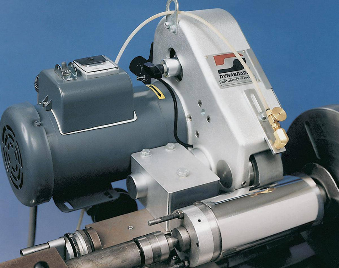 Dynabrade 64991 2x36 inch electric tool post grinder with air tension, 2 HP, 3450 RPM, wet operation, 230V, 1-phase, 60Hz