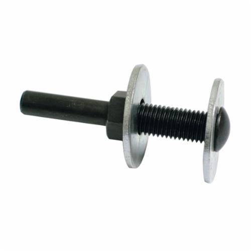 Dynabrade 95722 threaded mandrel with 1/4 inch diameter and 1/4 inch shank for power tools or abrasives.