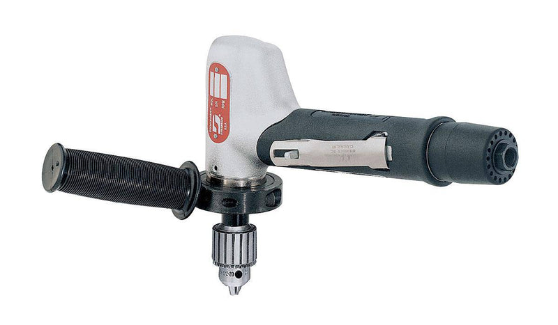 Dynabrade 53080 - 1/2 Inch Drill .7 Hp 3400 Rpm 7 Degree Offset Planetary-Geared Rear Exhaust Jacobs - eGrimesDirect