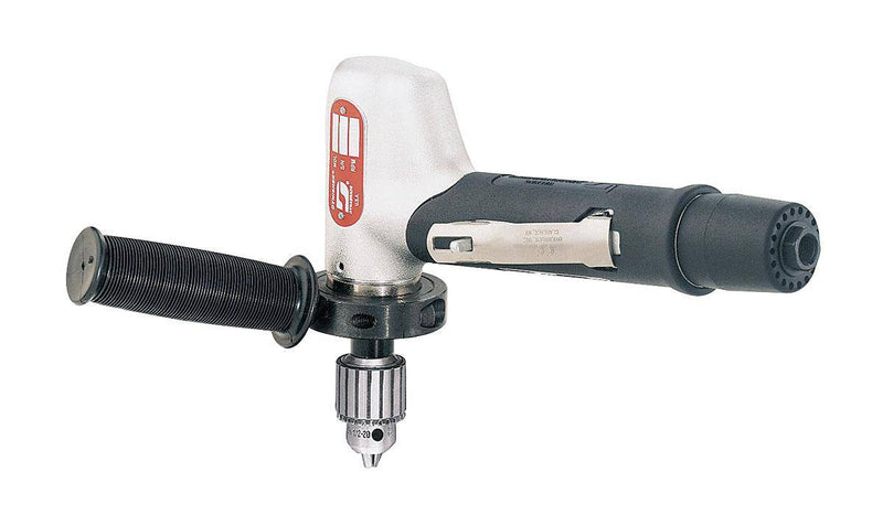Dynabrade 53081 - 1/2 Inch Drill .7 Hp 4500 Rpm 7 Degree Offset Planetary-Geared Rear Exhaust Jacobs - eGrimesDirect