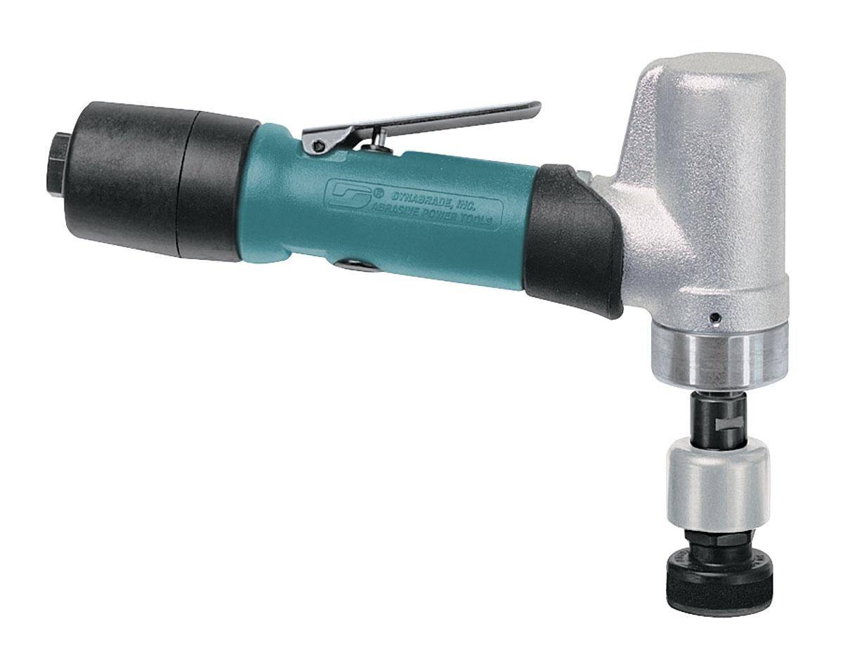 Dynabrade Dynorbital 51415 mini orbital sander with 7-degree offset, 4 HP, 3200 RPM, 3/16-inch orbit, rear exhaust.