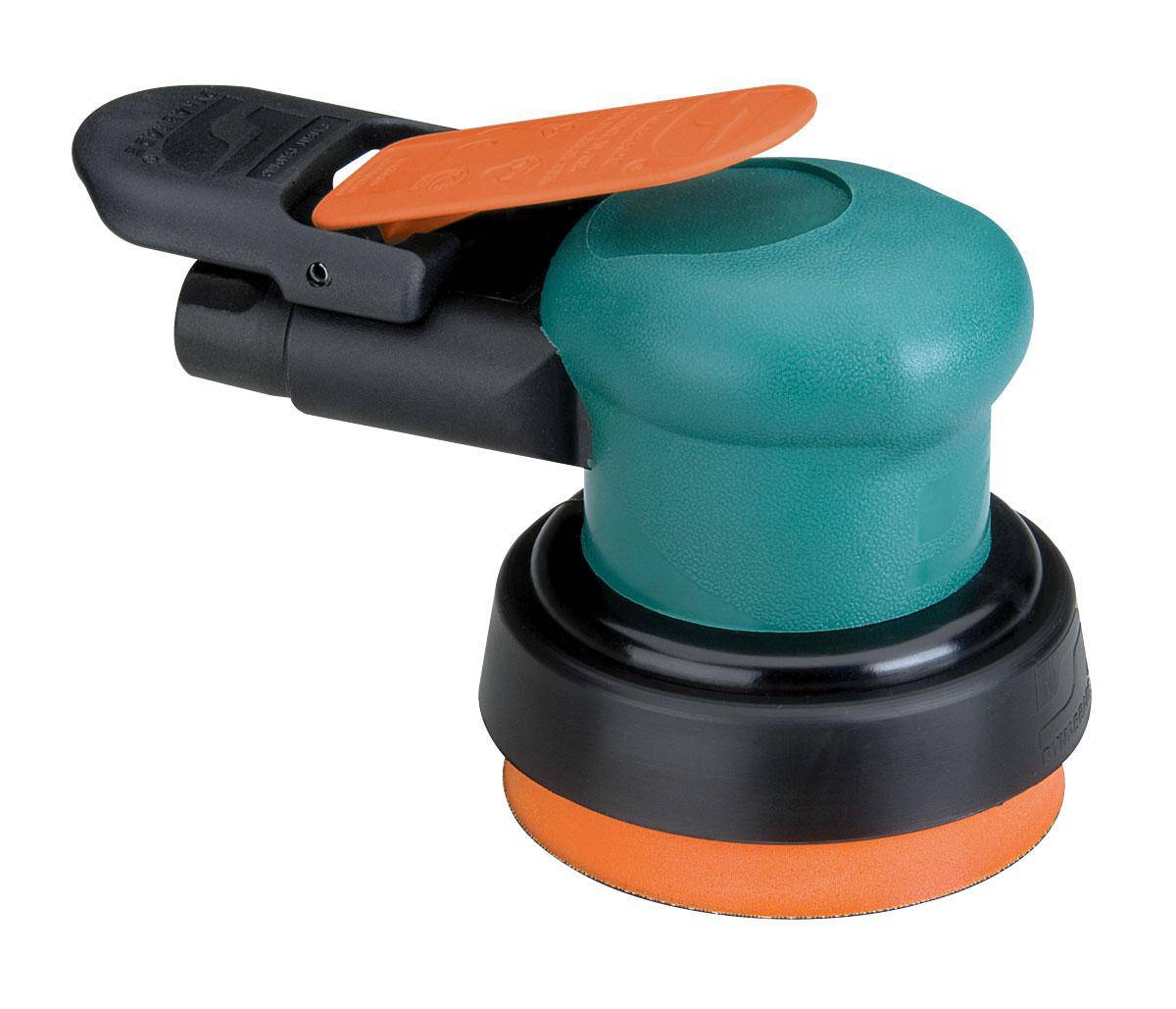 Dynabrade Spirit 59000 3.5-inch non-vacuum orbital sander with 0.25 HP, 12000 RPM, 3/8-inch orbit, rear exhaust, for finishing tasks.