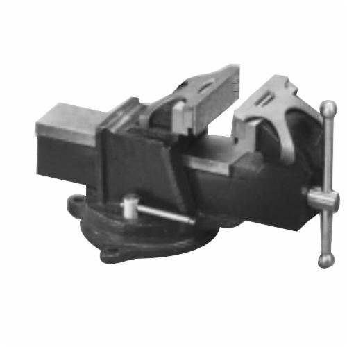Dynabrade 96351 vise, durable parts for industrial tools, shown in a close-up image highlighting the metal construction and clamping surface.
