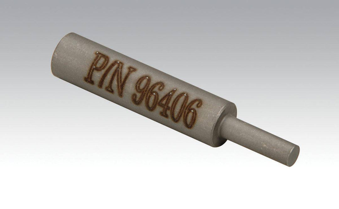 Dynabrade 96406 Pilot Punch tool for parts, featuring a sturdy metal handle and precise punch tip for industrial use.