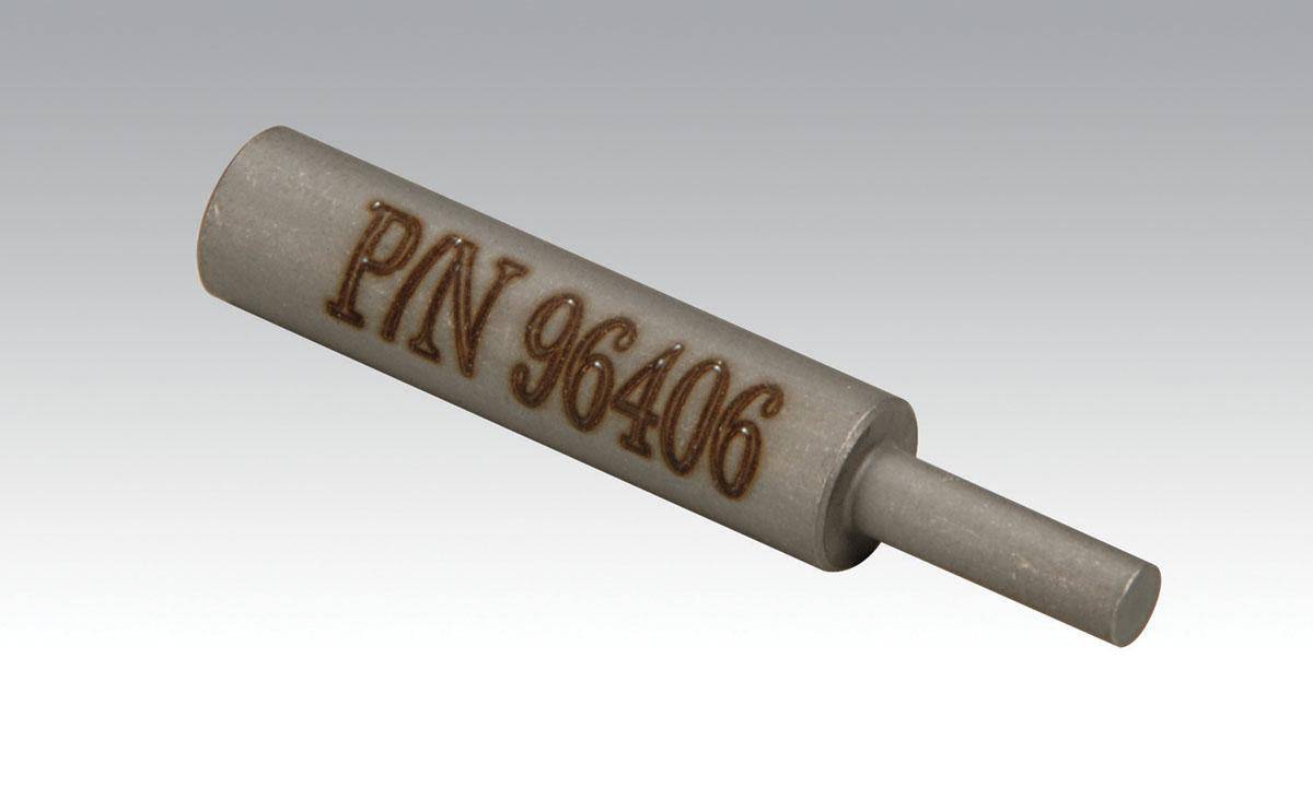 Dynabrade 96406 Pilot Punch tool for parts, featuring a sturdy metal handle and precise punch tip for industrial use.