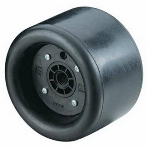 Dynabrade Dynacushion 94492 pneumatic wheel, 5-inch diameter, 2-3/4-inch width, for industrial grinding and polishing tools.