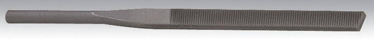 Dynabrade 90930 90mm L Half Round Swiss Inch Very Coarse Reciprocating File showing the textured metal surface and ergonomic handle.