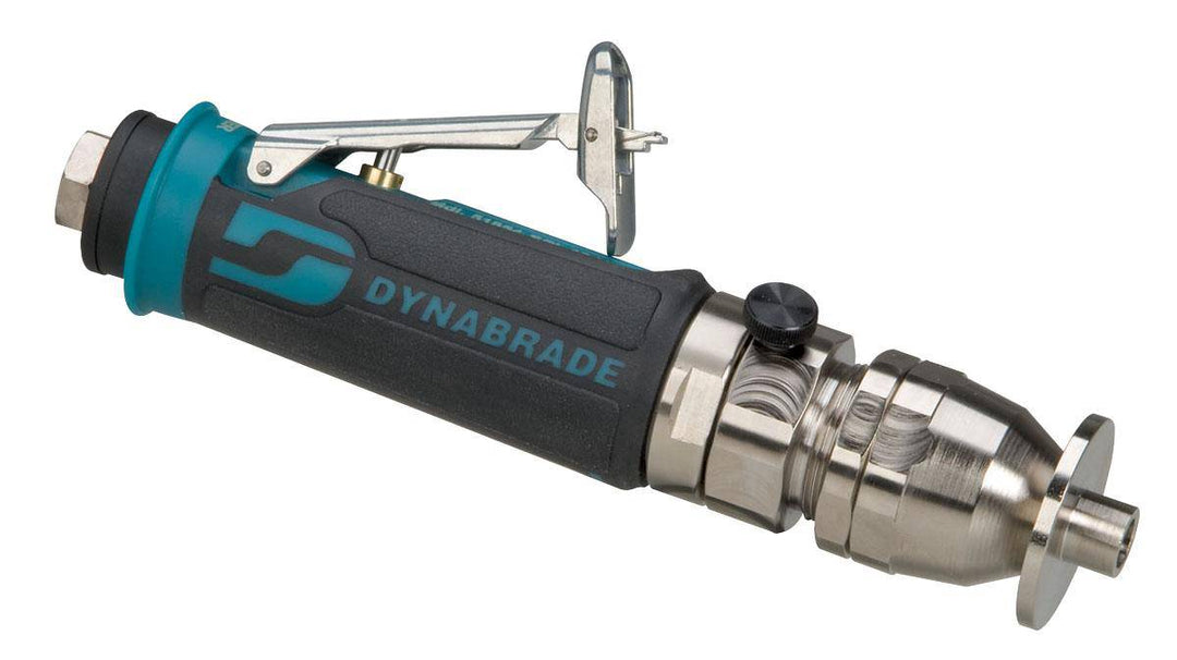 Dynabrade 51854 .4 Hp Trim Router with 30000 RPM, rear exhaust, 1/4 inch collet, governor control, complete tool set.