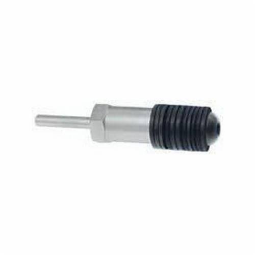 Dynabrade 12977 arbor assembly with 6 mm shaft, durable replacement part for power tools, shown in close-up image.