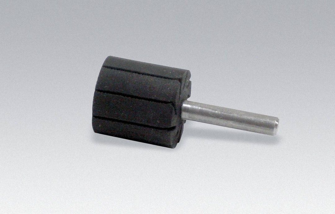 Dynabrade 92910 1x1 W slotted wheel for grinding and polishing, featuring a durable slotted design for versatile use.