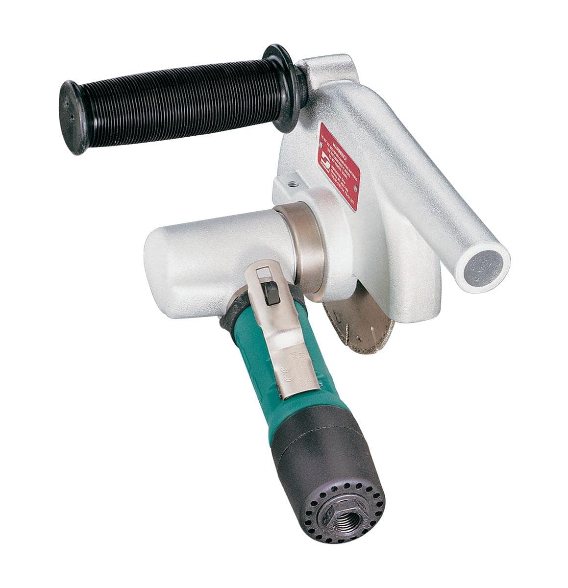 Dynabrade 52436 4.5-inch diameter offset vacuum cut-off wheel with 7-degree angle and 3/8-inch-24 spindle thread.