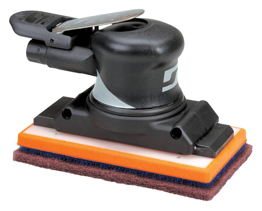Dynabrade Dynaline 57405 specialty sander kit with 3/8 inch rear exhaust, non-vacuum, 0.3 HP, 2400 SPM, versatile sanding tool.