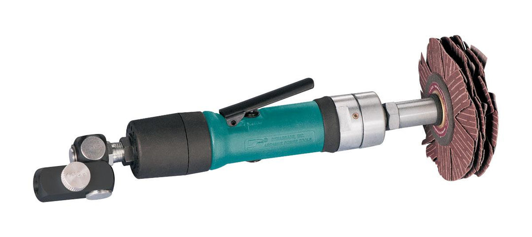Dynabrade 52052 - Lightweight Dyninger Finishing Tool .4 Hp Straight-Line 0-3200 Rpm Rear Exhaust 1/2 Inch Diameter Arbor - eGrimesDirect