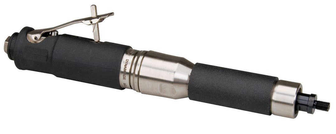 Dynabrade 53783 straight grinder with steel housing, 0.7 HP, 20,000 RPM, gearless, rear exhaust, 3/8 inch spindle thread.
