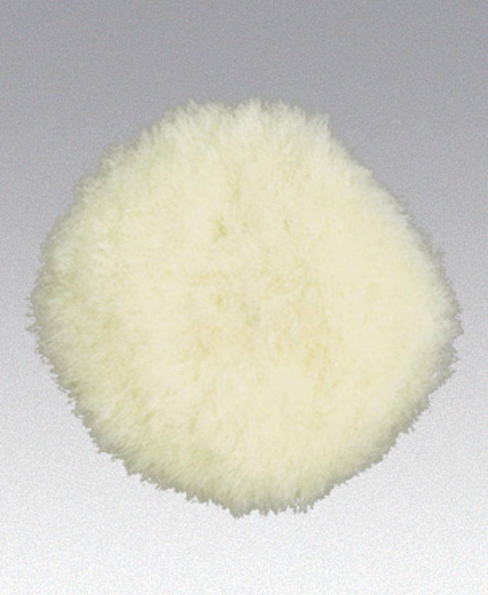 Dynabrade 90028 3-inch synthetic wool polishing pad, ideal for buffing and polishing surfaces with durable wool material.