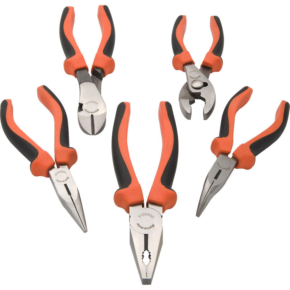 Dynamic D055201 - 5 PC PLIERS SET COMF GRIP HAND DYNAMIC D055201 - eGrimesDirect