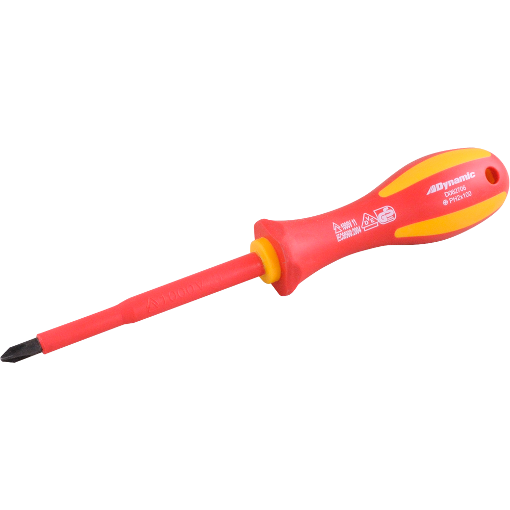Dynamic D062705 - NO 1 PHILLIPS SCREWDRIVER - INSULAT DYNAMIC D062705 - eGrimesDirect