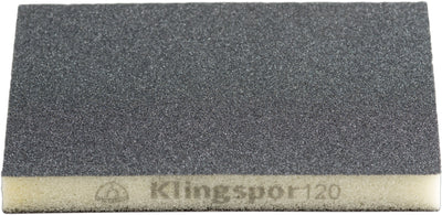 Klingspor 327475 - Flexible Double-Sided Sanding Sponge 5 Inch x 4 Inch x 1/2 Inch (180 grit) - eGrimesDirect
