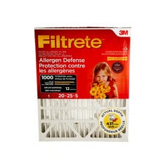 3M DPSM03DC-4C - Filtrete Allergen Defense Micro Allergen Deep Pleat Filter MPR 1000 20 in x 25 in x 5 in 3M 7100130353 7100130353 - eGrimesDirect