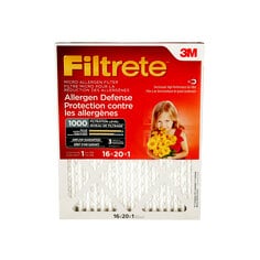 3M 9800DC-6-C - Filtrete Allergen Defense Micro Allergen Filter 9800DC-6C 16 in x 20 in x 1 in 3M 7100232897 7100232897 - eGrimesDirect