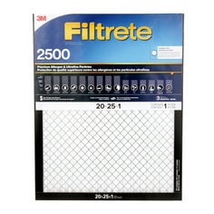 3M EAX03DC-6-CA - Filtrete Premium Allergen & Ultrafine Particles Filter 2500 MPR 20 in x 25 in x 1 in (50.8 cm x 63.5 cm x 2.5 cm) 3M 7100258974 7100258974