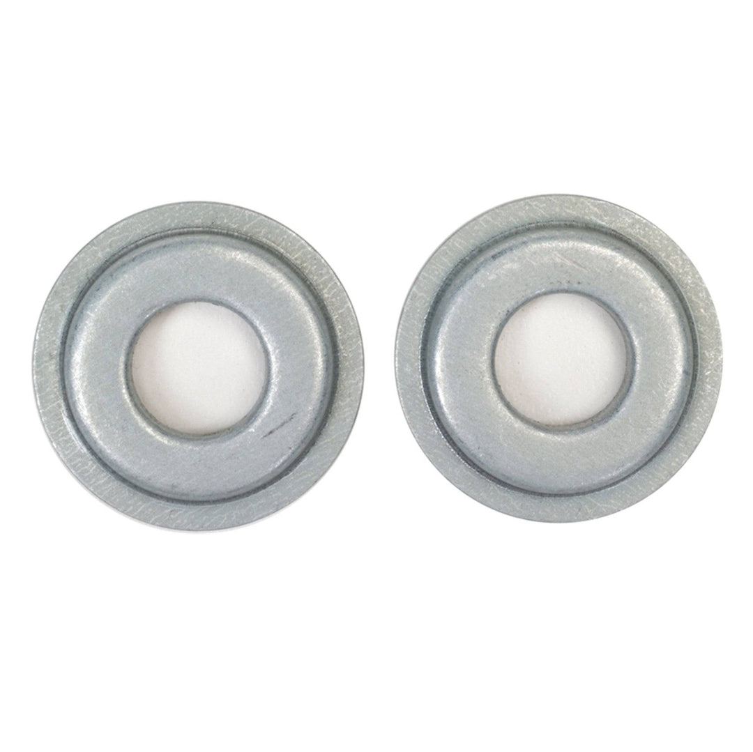 Generic 80524 reducing bushings for 6 and 8 flap wheels, designed to reduce to 5/8 inch arbor size, for use with flap wheels.