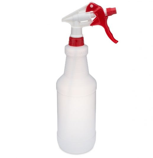 Globe 3569 - Graduated bottle with red and white adjustable spray nossle and three finger trigger (24 oz) - eGrimesDirect