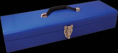 Gray 9101 19-inch low profile utility hand box with durable metal construction and ergonomic handle for tool storage.