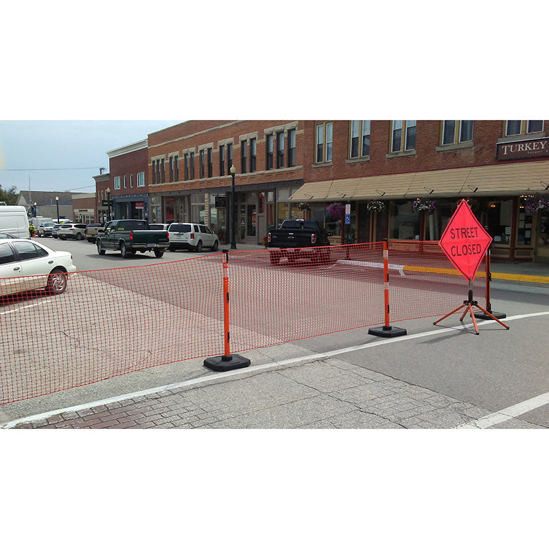 Ideal Whs Innovations 70-7050 - Rapidroll - Outdoor Portable Barrier System - 50' Wheeled System - eGrimesDirect