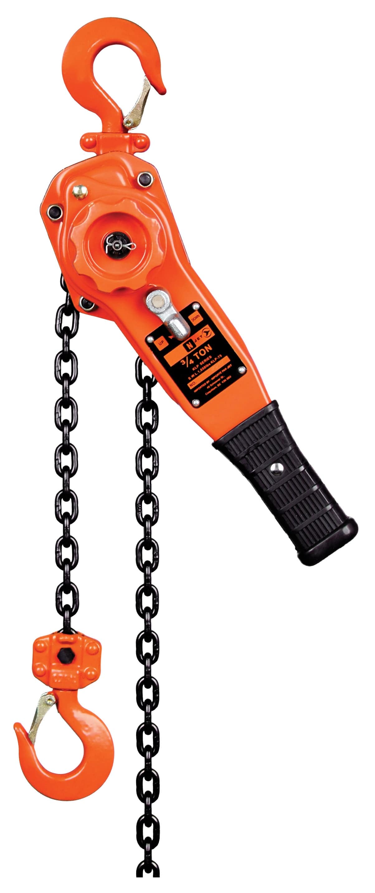 Jet KLP-150-10 - 1-1/2 Ton 10' Lift Klp Series Lever Chain Hoist Heavy ...