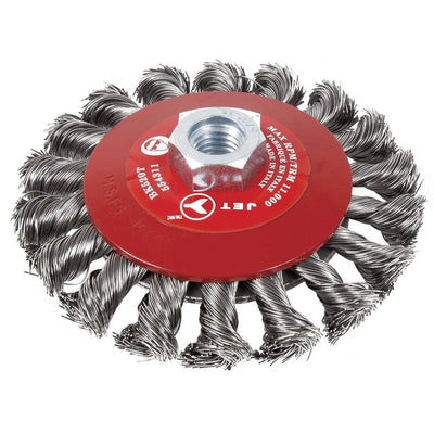 Jet BK520T - 5 X 5/8-11Nc Knot Twisted Conical (Bevel) Brush High Performance - eGrimesDirect