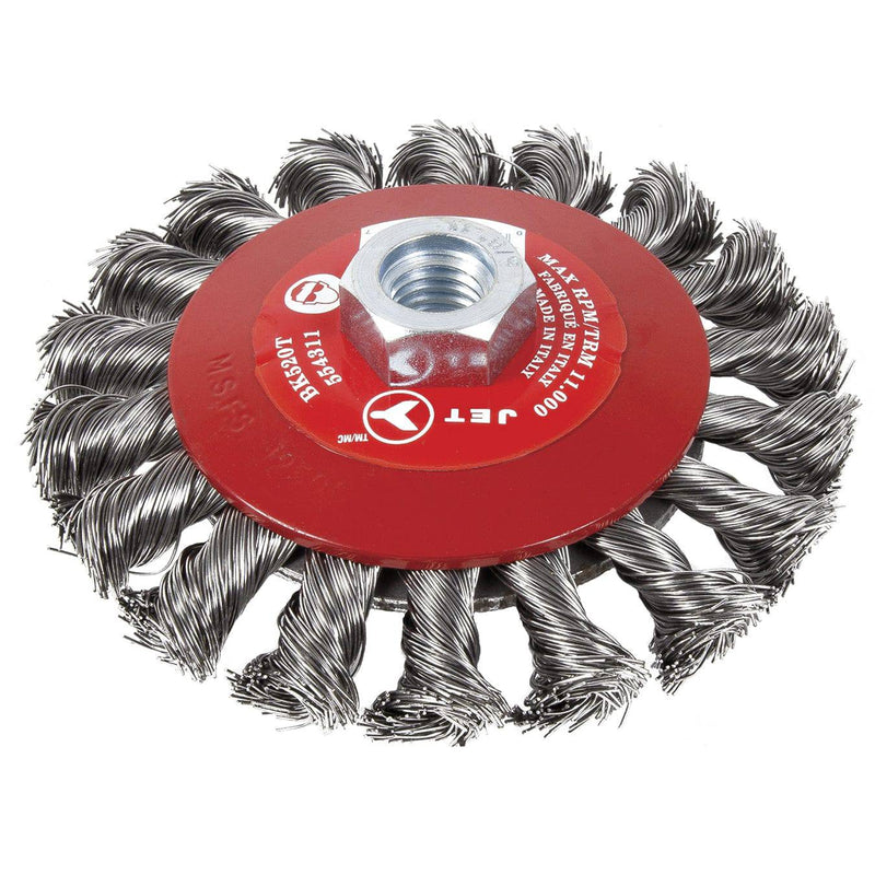 Jet BK520T - 5 X 5/8-11Nc Knot Twisted Conical (Bevel) Brush High Performance - eGrimesDirect