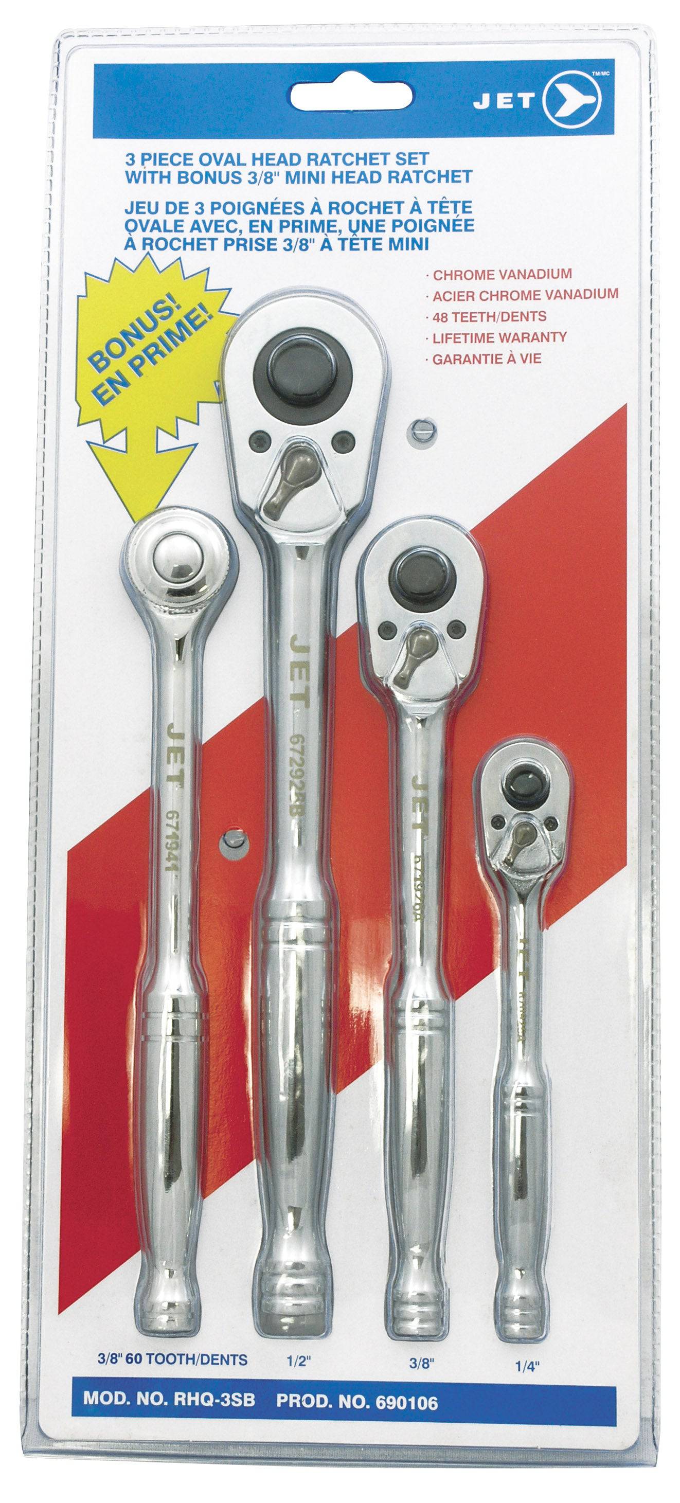 Jet RHQ-3SB - 3 Piece Ratchet Wrench Set | eGrimesDirect