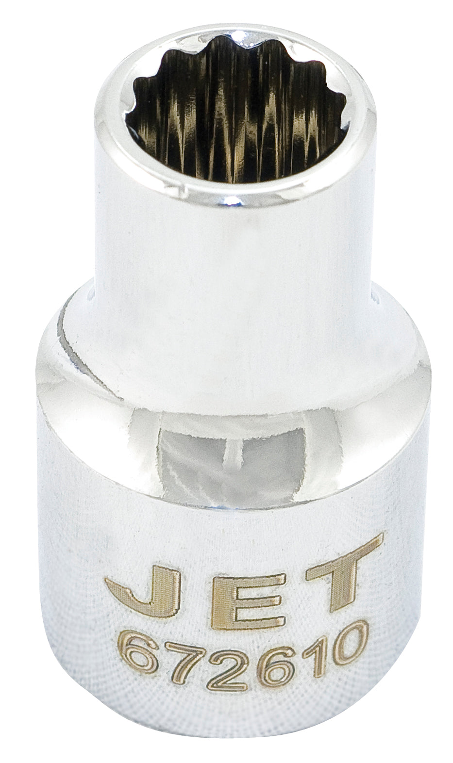 Jet 672615 - 1/2 Inch Dr X 15 Mm Regular Chrome Socket 12 Point ...