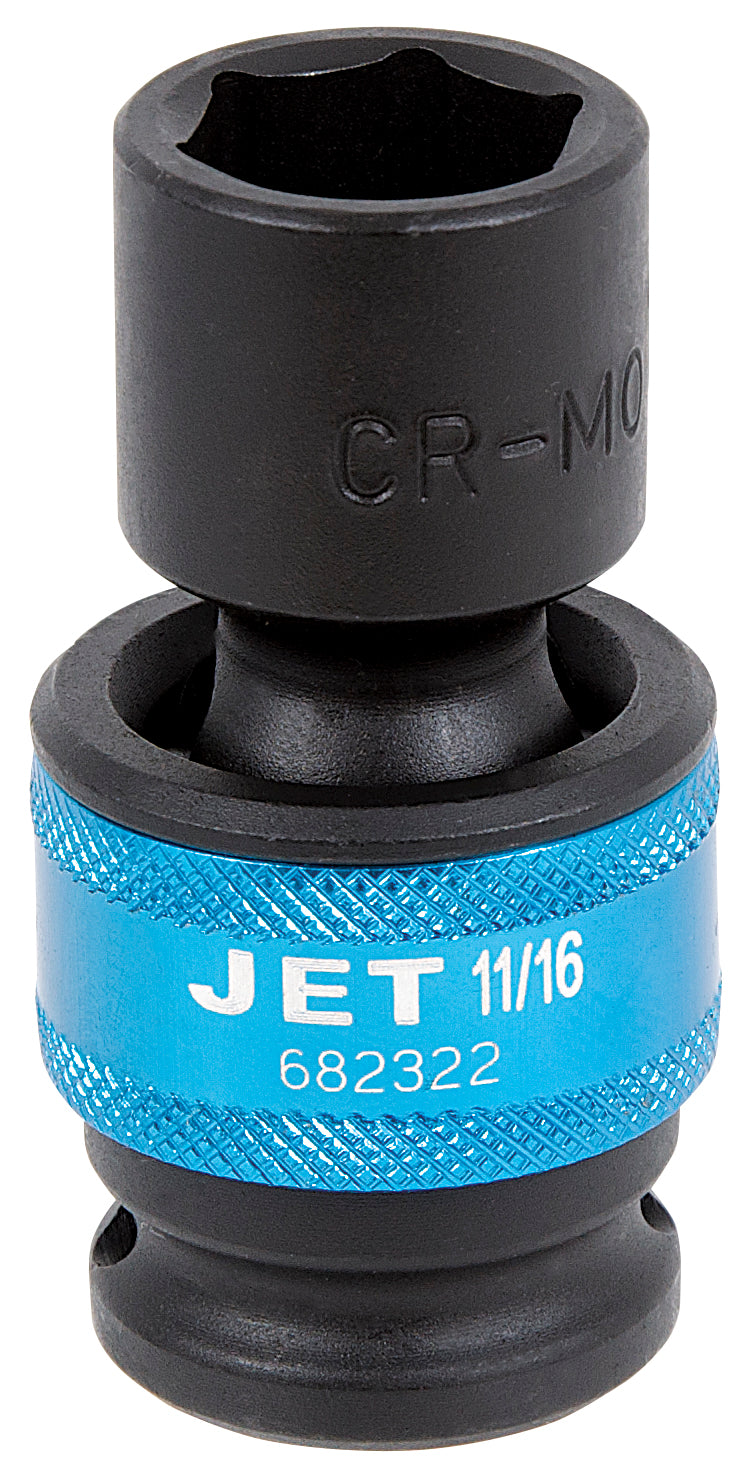 Jet 682322 - 1/2 Inch Dr X 11/16 Inch Universal Regular Impact Socket 6 ...
